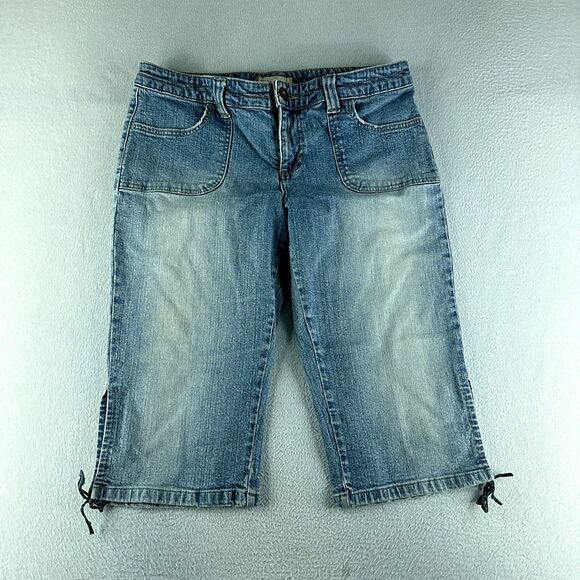 Personal Identity Womens Capri Jeans Blue Tag Size 11 (33x16) Mid Rise Stretch - Picture 1 of 13
